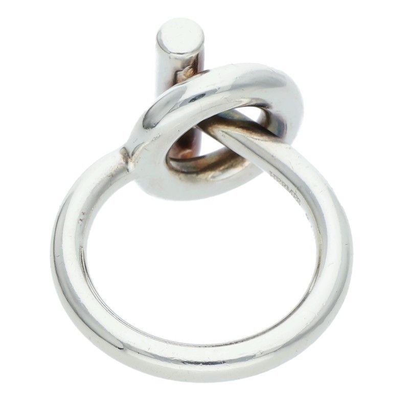 Hermes Echappee Silver Ring 56 14 — view 3