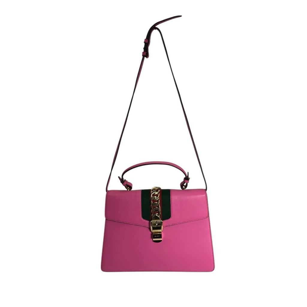Gucci 2 way Bag Shoulder Sylvie Handbag Pink — view 3