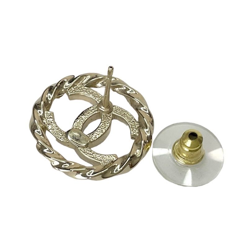 Chanel Gold Coco Mark Rhinestone Circle — view 5