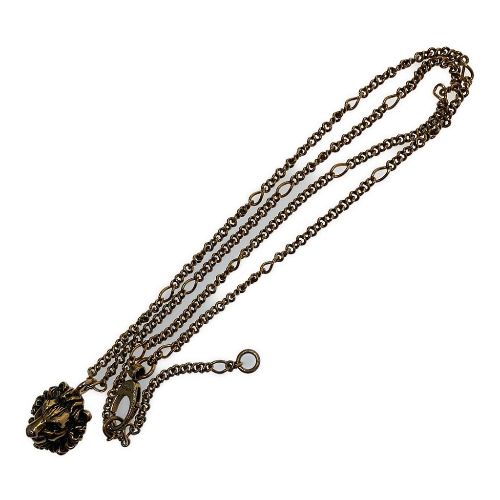 Gucci Necklace with Lion Head Pendant — view 7