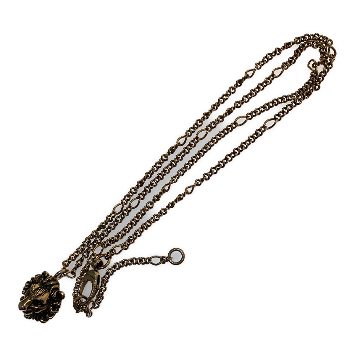 Gucci Necklace with Lion Head Pendant — view 7