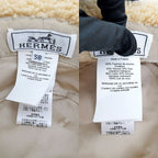 Hermes Forbe Mouton Bucket Hat Beige Size 58 Accessory — view 8