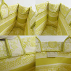Christian Dior Book Tote Mini M1255 Zecq Handbag Yellow Canvas — view 7