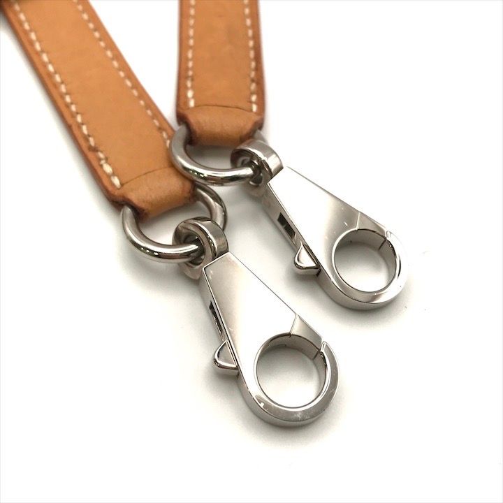 Hermes Kelly Bolide Silver Leather Shoulder Strap Bag Beige — view 3