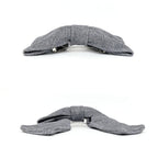 Hermes Barrette Karma Twill Noir Black Gray Silver Hardware Hair — view 4