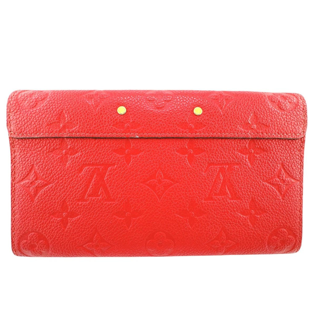Louis Vuitton Monogram Portefeuille Long Wallet Red — view 2