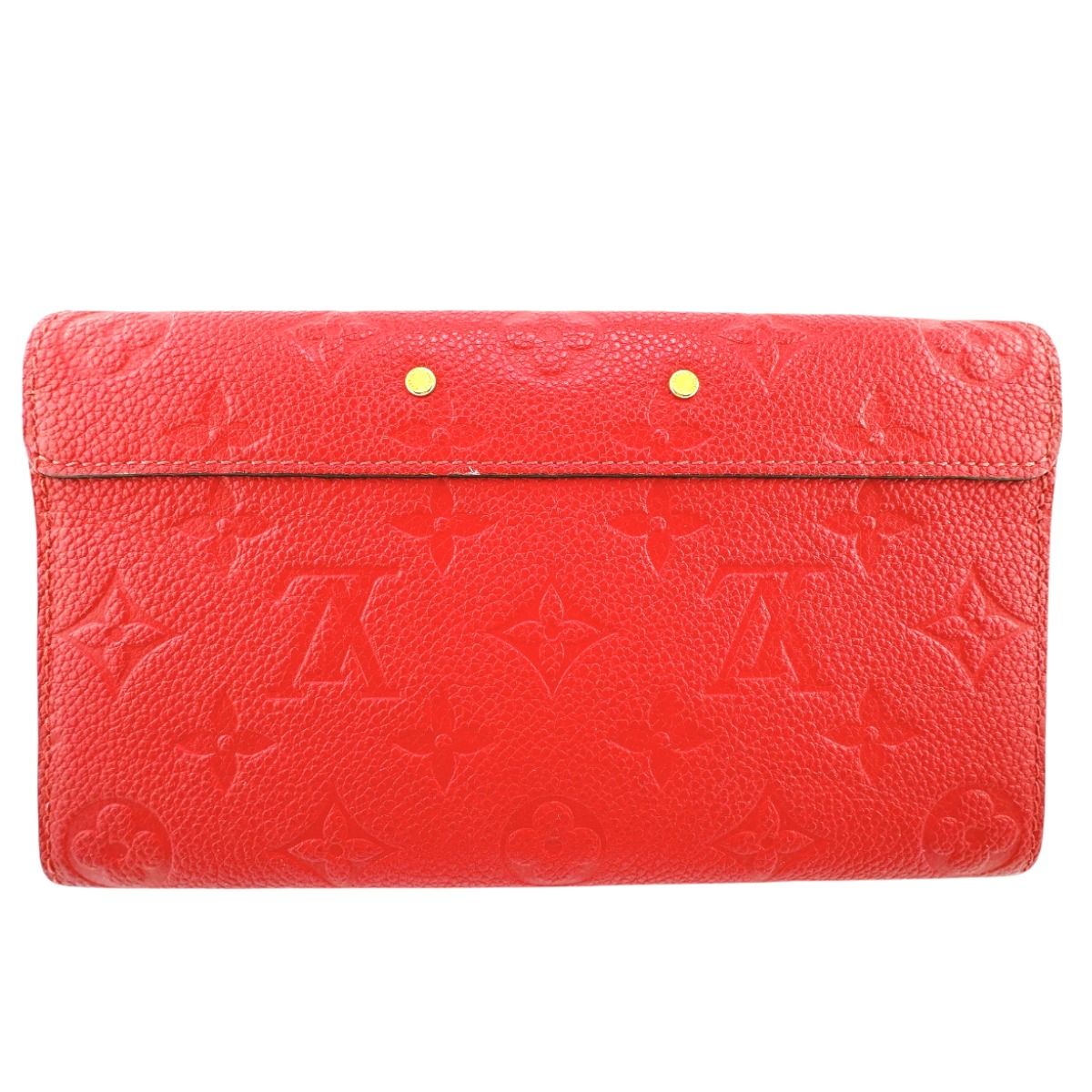Louis Vuitton Monogram Portefeuille Long Wallet Red — view 2