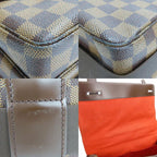 Louis Vuitton Shoulder Bag Broadway Damier Ebene Brown Gold Hardware — view 6