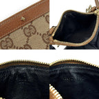 Gucci Coin Case GG Canvas Leather Brown Gold Hardware Everyday Use Small — view 8