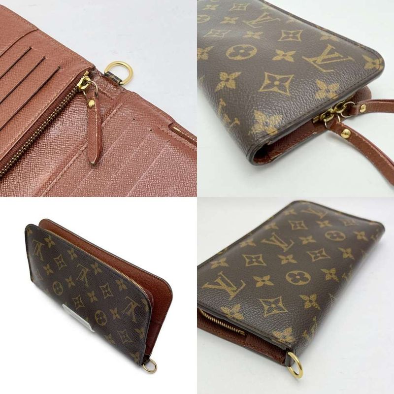 Louis Vuitton Monogram Portefeuille Antholite Brown Wallet — view 8