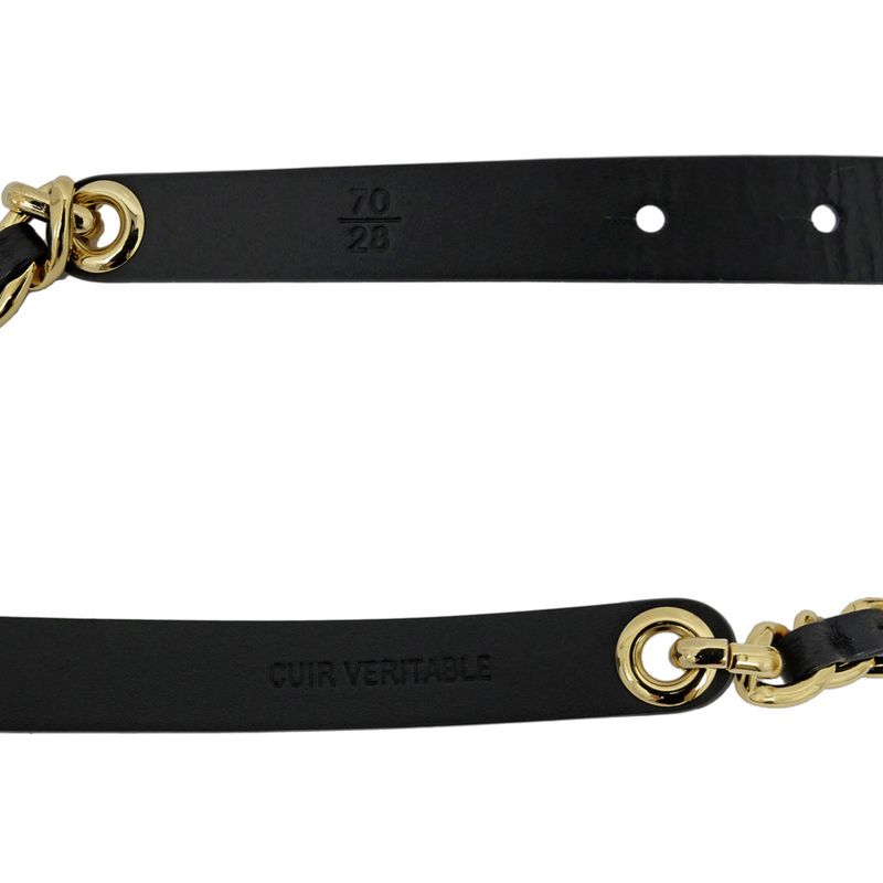 Chanel Chain Belt Black Gdhardware Aaa436 Coco Mark 70 28 — view 7