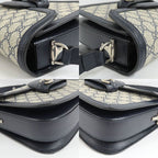 Gucci Horsebit 1955 Medium Shoulder Bag Navy GG Supreme — view 9