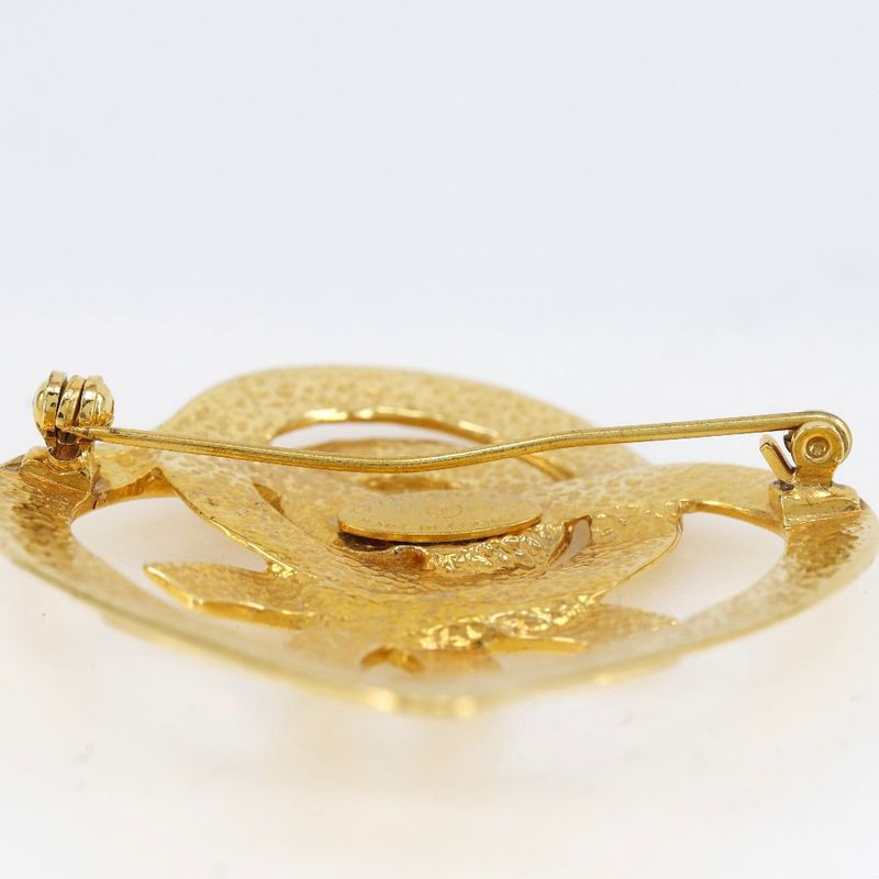 Chanel Gold Plated 95 P 19.4 g Brooch — view 6
