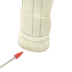 Hermes Climbing Perforated Leather High-cut Sneakers 35 White — view 8