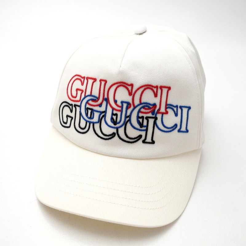 Gucci Never Usedmade in 2024 Cap Size L 59 Logo Embroidery White — view 7