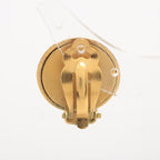 Chanel Logo Earrings 94 A GP Gold And Black — view 3