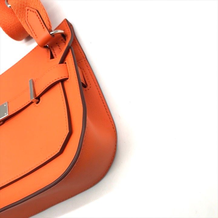 Hermes Items Jypsiere Mini Evercolor Orange Phardware Shoulder Bag — view 6