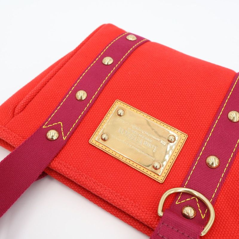 Louis Vuitton Antigua Cabas PM Rouge Handbag — view 4