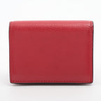 Gucci Animalier Taiga Head Leather Compact Wallet Red — view 9