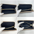 Loewe Round Zipper Long Wallet Pink Beige — view 9