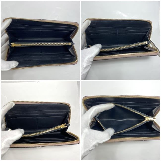 Loewe Round Zipper Long Wallet Pink Beige — view 9