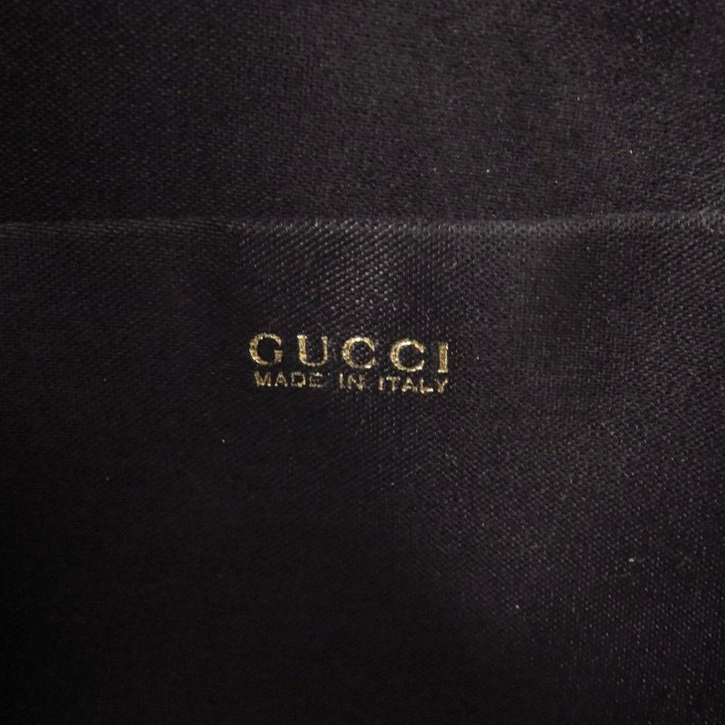 Gucci Horsebit Backpack Satin Rhinestone Black Mini Bag 0837 — view 8
