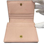 Gucci Animalier Bee Fold Wallet Compact Mini Leather Pink — view 6