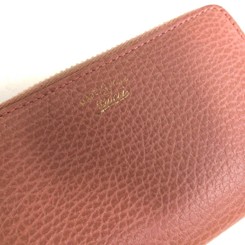 Gucci Wallet Women Leather Pink Swing Coin Case — view 5