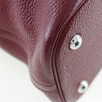 Hermes Bolide 31 ck K1 Taurillon Clemence Rouge Grenat Handbag — view 4