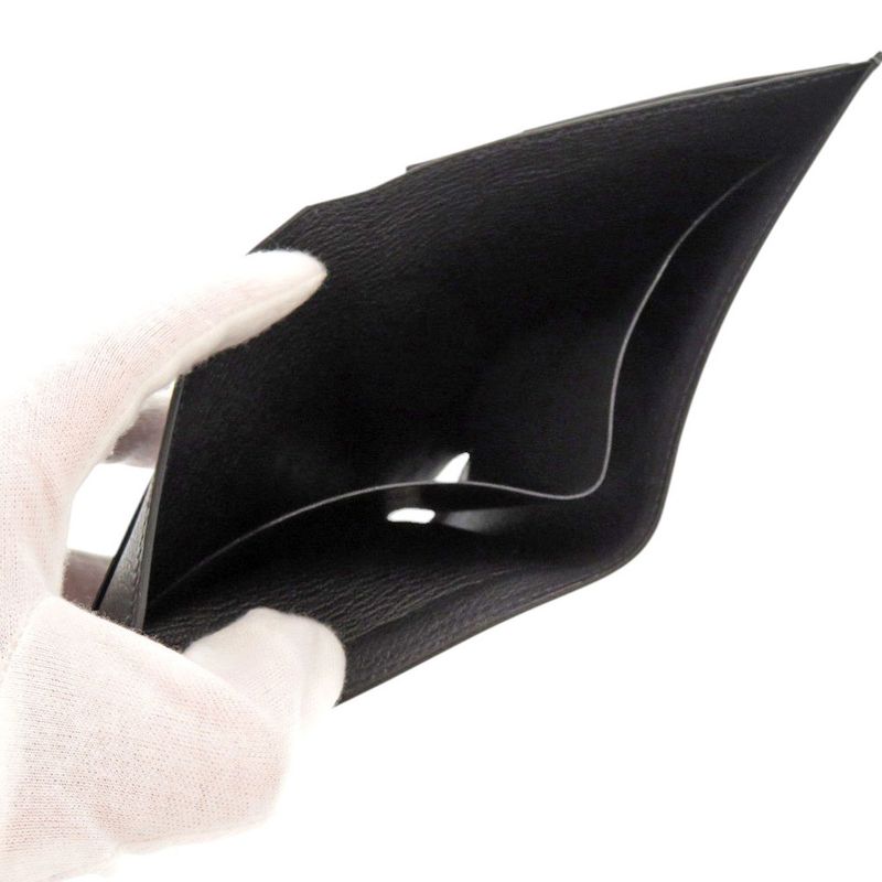 Hermes Vaubourg Grain Black Card Case 0684 — view 8