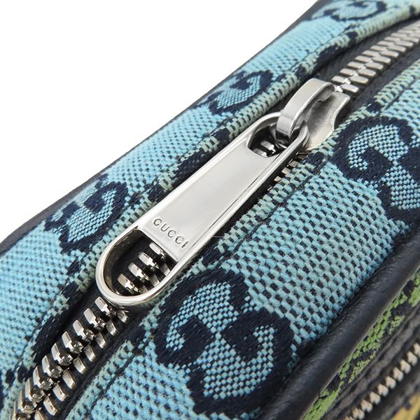 Gucci Shoulder Bag GG Mini Canvas Multicolor Silver Hardware — view 5