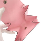 Hermes Le Van Cattle Chevre Rose Sakura Engraved A Silver Hardware Coin — view 4