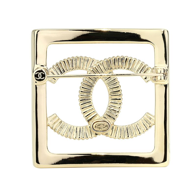 Chanel Brooch Square Pin — view 3