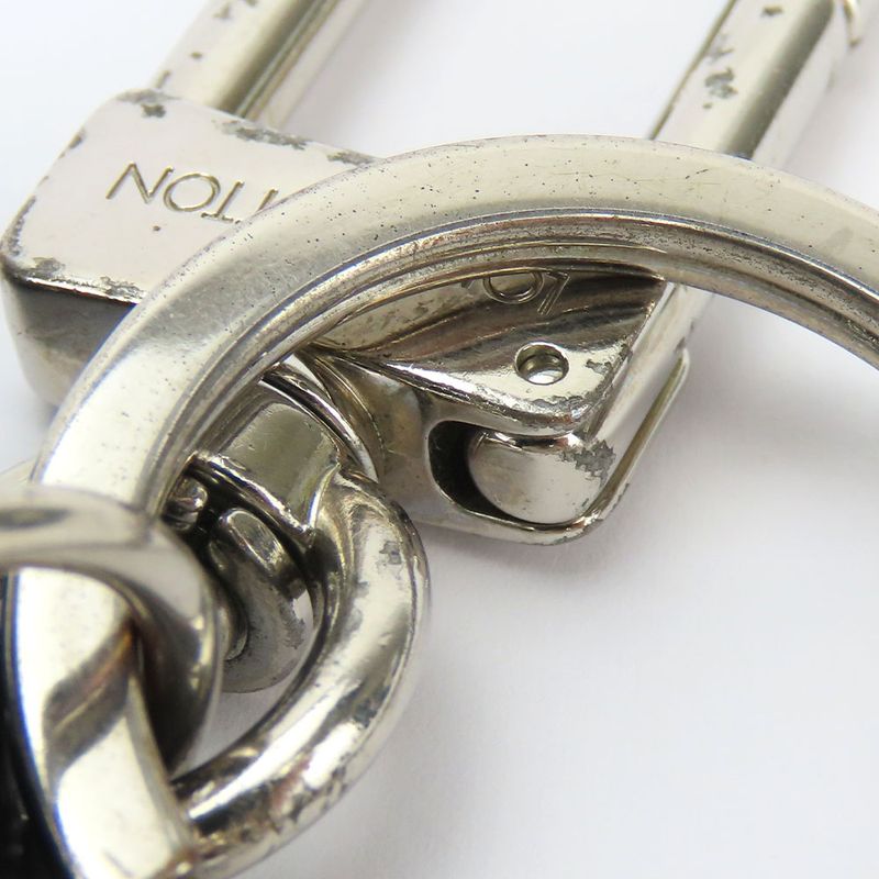 Louis Vuitton Key Holder Porte Cles Mp2082 Taurillon Initiative Leather Navy — view 7