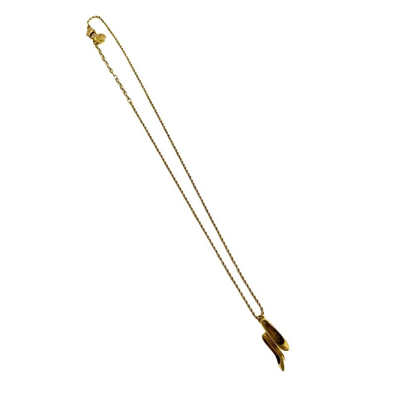 Christian Dior High Heel Motif Necklace Pendant Choker Accessory Gold 31435 — view 6