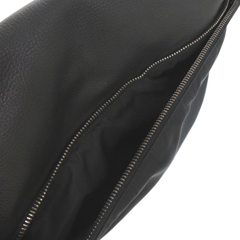 Prada Messenger Bag Bt0582 Crossbody Leather Nylon Nero 1191 — view 4