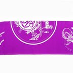 Hermes Maxi Twilly Exlibris Purple Blue Orange Silk Scarf — view 6