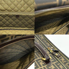 Fendi Carry-on Luggage Bag Zucca Pattern Canvas Brown Travel Suitcase — view 8