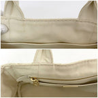 Prada Tote Canapa Ivory White 1 Bg439 — view 7