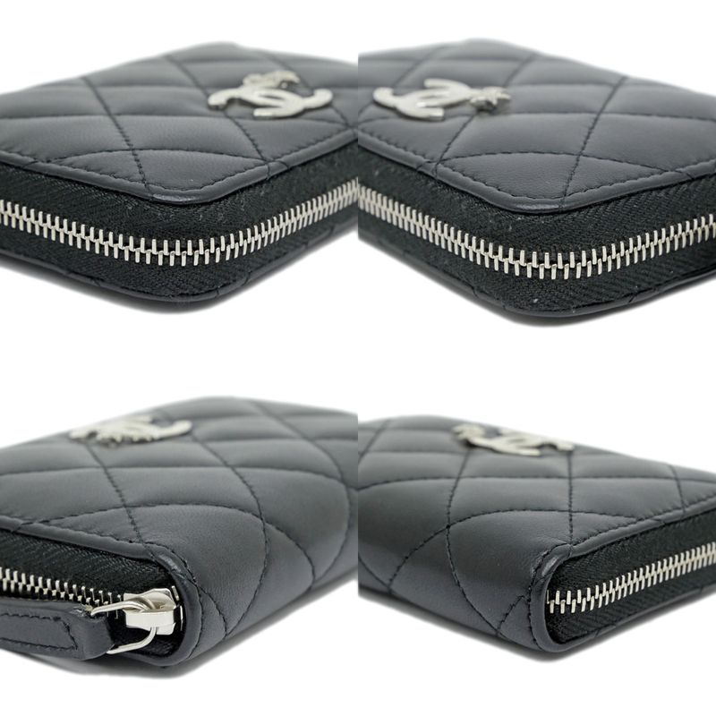 Chanel Compact Wallet Star Black Ap3728 Coin Case — view 5