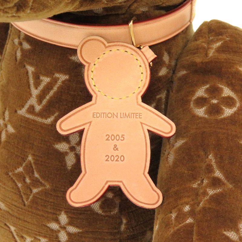Louis Vuitton Monogram Doudou Teddy Bear Limited Edition 2021 Gi0616 Velour — view 6