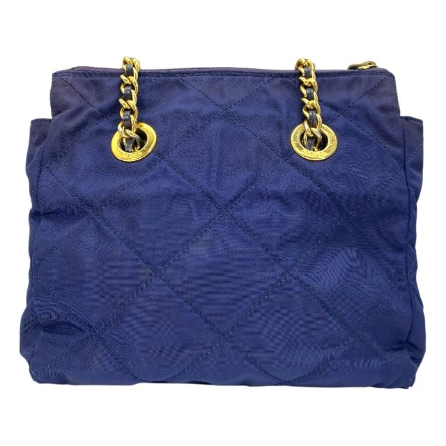 Prada Shoulder Bag Chain Double Crossbody Triangle Logo — view 2