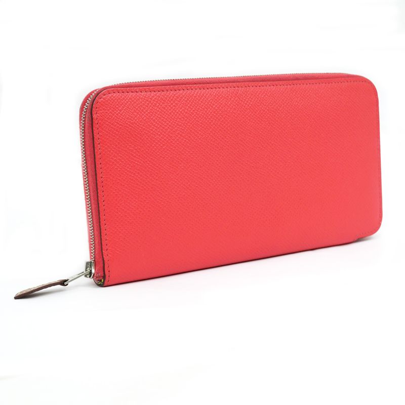 Hermes Azap Long Silk-in Veau Epsom Pink Silver Hardware — view 2