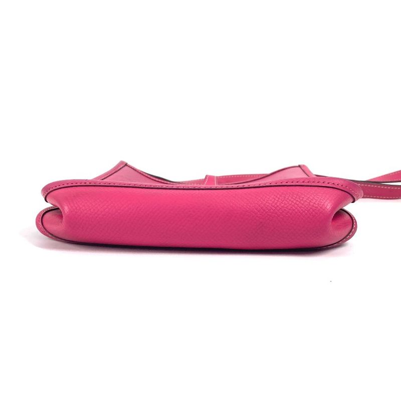 Hermes Shoulder Bag Evelyne TPM 16 Leather Rose Tillian Pink — view 5