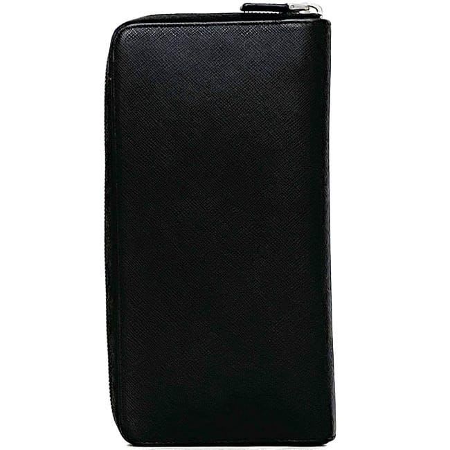 Prada Round Zipper Long Wallet Document Case — view 2