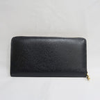 Gucci Script Zip Around Long Wallet Black — view 2