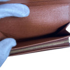 Louis Vuitton Monogram L-shaped Zipper Porte Monnaie Vie Tresor Fold — view 8