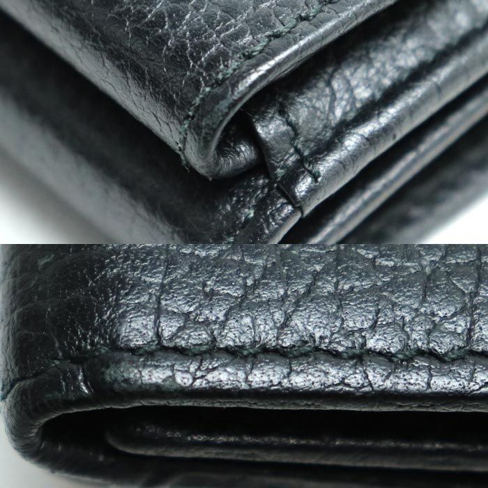 Gucci Petit Marmont Leather Wallet Trifold Black — view 8