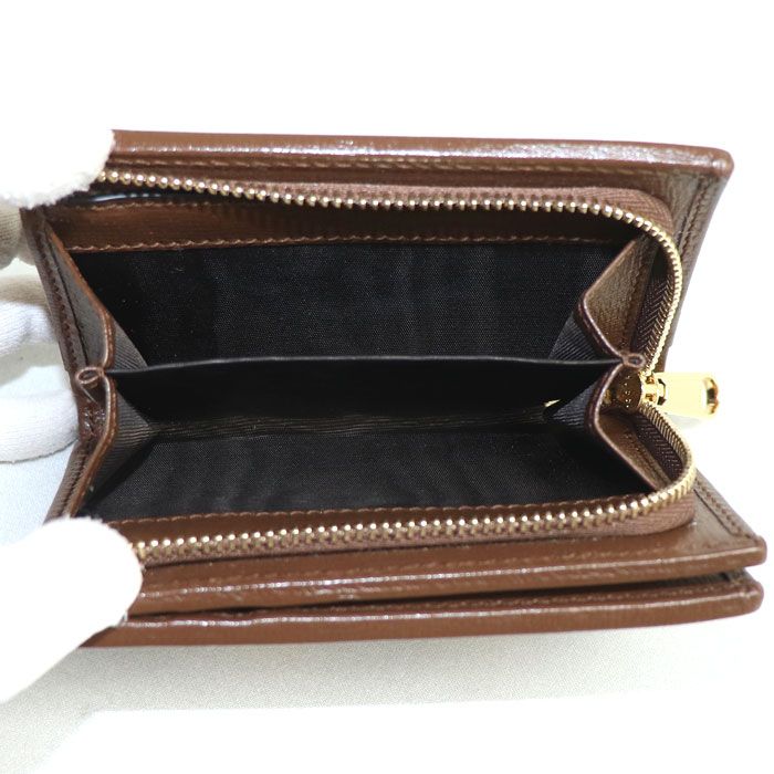 Gucci Horsebit 1955 Card Case Wallet Bifold Beige Ebony 92 tcg — view 5