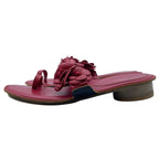 Chanel Camellia Design Sandals Red 37 — view 2